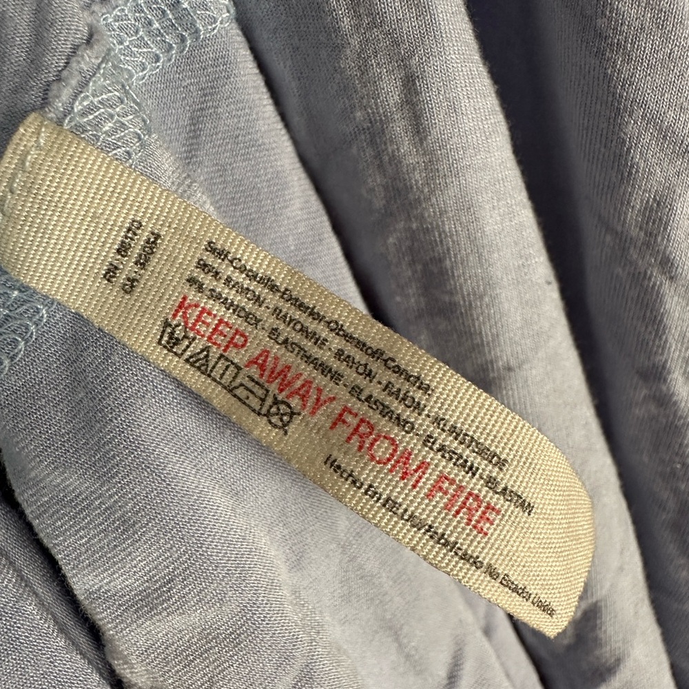 Free People Light Blue Racerback High Pocket Tank Size Large Like New - Picture 5 of 5
